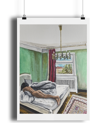 'Berlin Bedroom' Art Print