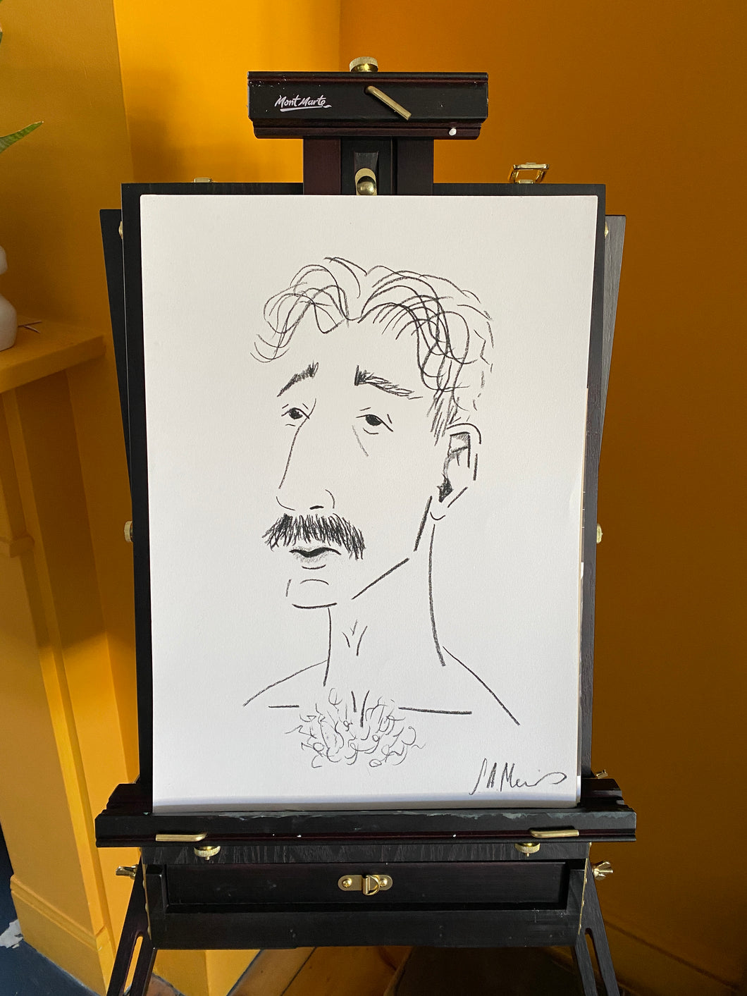 Original Self Portrait Sketch Two